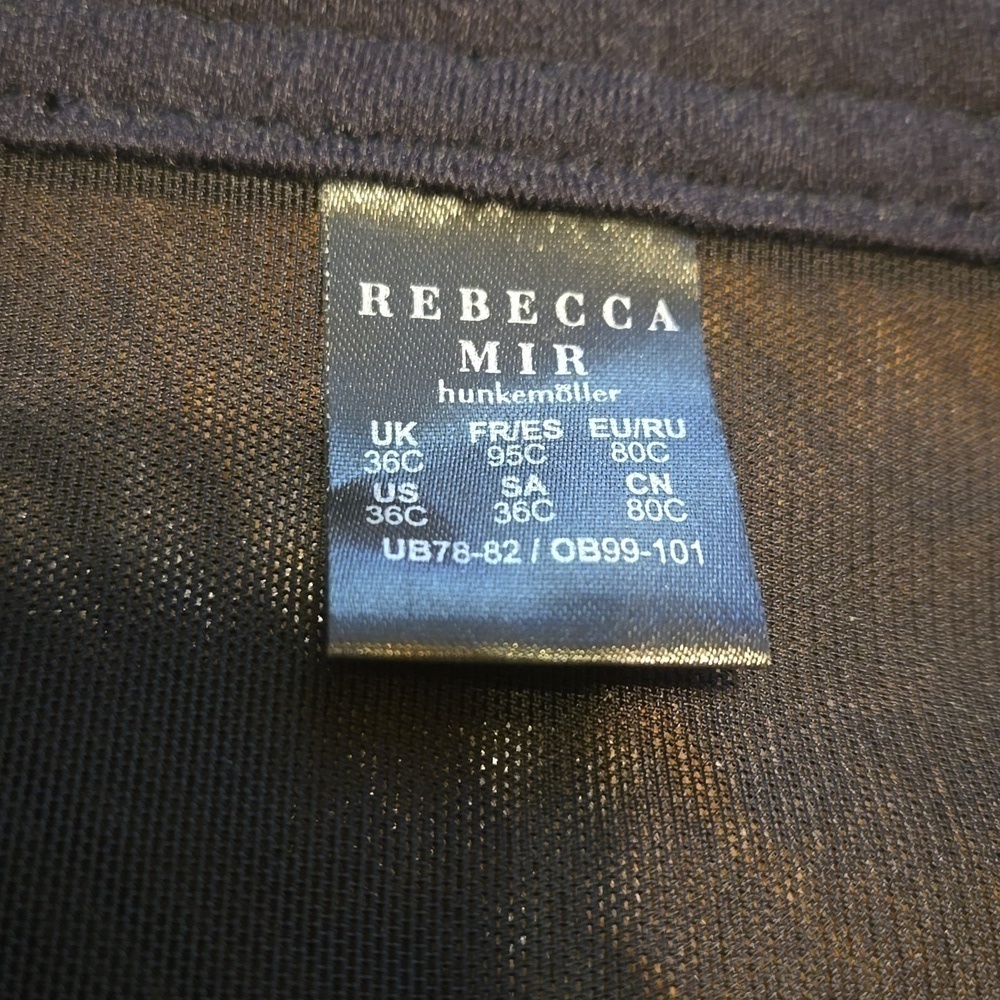 Rebecca Mir Hunkmuller Sexy Black Corset Bustier Bra Size 36C - Picture 6 of 7